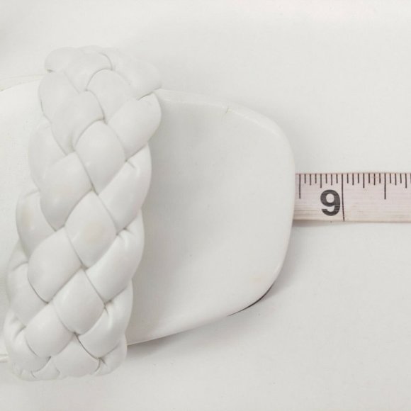 INC International Concepts Womens Lyra Synthetic Braided‎ Sandals White 5.5 - Picture 6 of 10